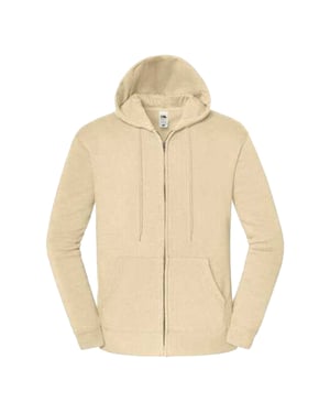 Fruit of the Loom Unisex Adult Iconic Premium Full Zip Hoodie (Woestijnzand)