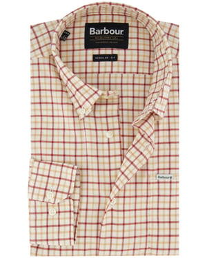 Casual overhemd Barbour regular fit rood katoen