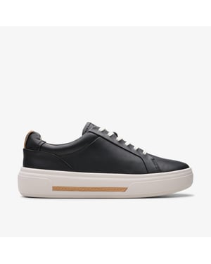 Hollyhock Walk Zwarte Leren Sneakers