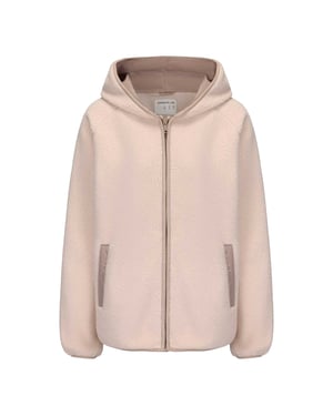 SoulCal Fleecejas voor dames met een relaxte pasvorm (Beige)