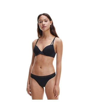 Calvin Klein Demi-beugelbeha voor dames (Zwart)