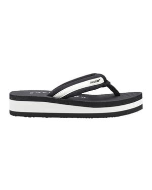 Rocket Dog Dames Monica Nylon Teenslippers (Zwart/Off White)
