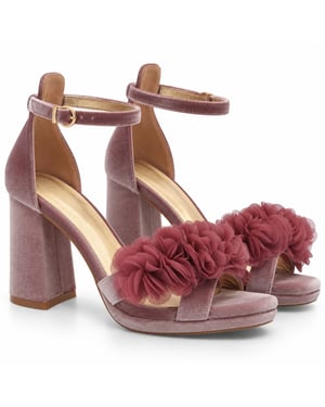 Montevita sandaal met hak voor dames, roze