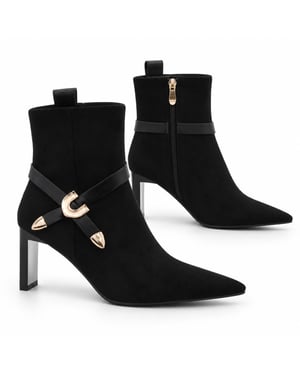 Montevita enkellaars voor dames, zwart