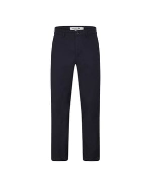 Lacoste Chino's voor heren met rechte pijpen en normale pasvorm (Afgrond blauw)