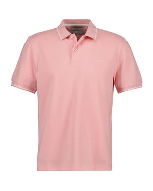 Gant Heren Regular Poloshirt met Korte Mouwen (Bubblegum Roze)
