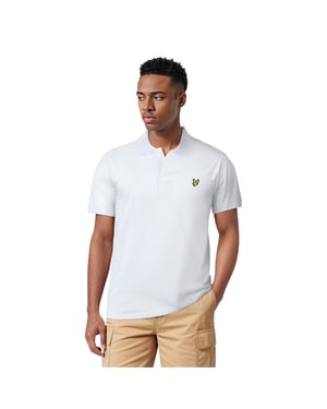 Lyle & Scott Herenpolo met korte mouwen (Wit)