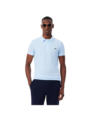 Lacoste Polohemd met korte mouwen van Pima-katoen voor heren (Blauw)