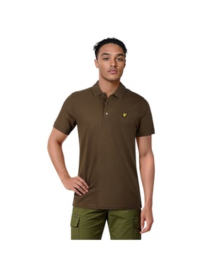 Lyle & Scott Herenpolo met korte mouwen (Olijf)