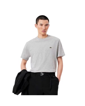 Lacoste Heren Geborduurd T-shirt met logo (Licht)