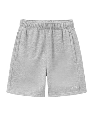 Slazenger Slaz-fleece-shorts voor kinderen (Grijze Mergel)