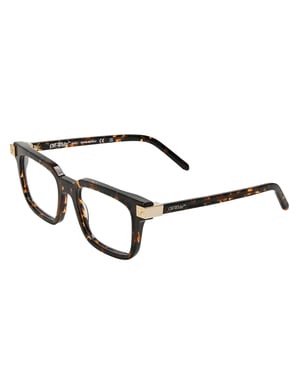 Off White Unisex-zonnebril voor volwassenen, model 8S (Donker Havana Bruin)