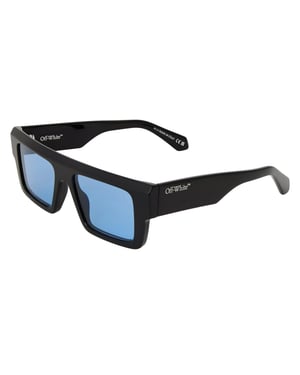 Off White Rechthoekige zonnebril voor heren uit Minneapolis (ZWART/BLAUW)