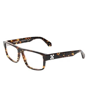 Off White Zonnebril met pijl-logo, model 8p (Donker Havana Bruin)
