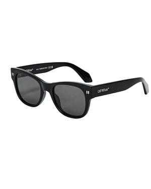 Off White Vierkante zonnebril heren (Zwart/Donkergrijs)