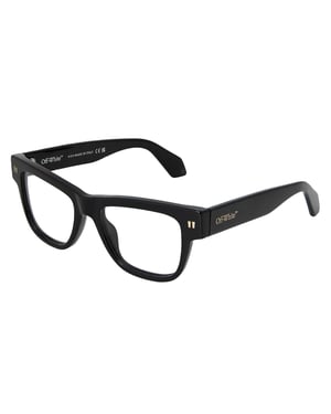 Off White Unisex zonnebril voor volwassenen, model 7W, vierkant (Zwart)