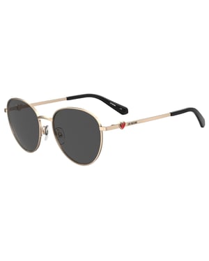Moschino Moscsun ronde zonnebril voor heren (Roze Goud)