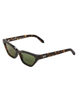 Off White Madison-zonnebril voor volwassenen (unisex) (Havana/Groen)