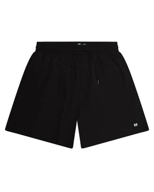 Weekend Offender Zwemshorts met embleem voor heren (Zwart)