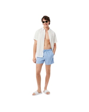 Lacoste Heren Logo Zwemshort (Blauw)