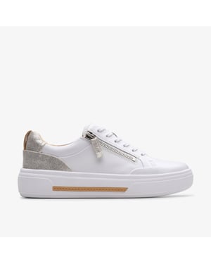 Hollyhock Zip Silver Combi Lea Sneakers