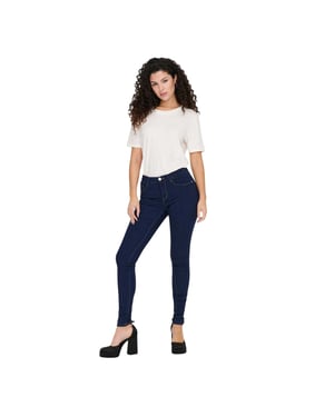 Only Vrouwen/dames Skinny Jeans (Donkerblauw)