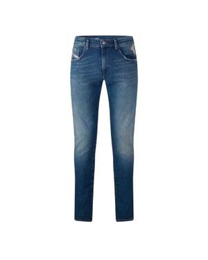 Diesel Herenjeans uit 1998, denim, bootcut-model (Blauwe Denim)