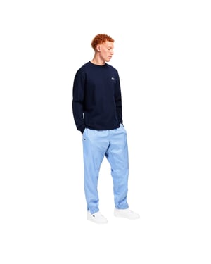Lacoste Taffeta trainingsbroek met logo voor heren (Blauw)