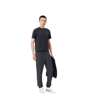Lacoste Taffeta trainingsbroek met logo voor heren (Grafietgrijs)