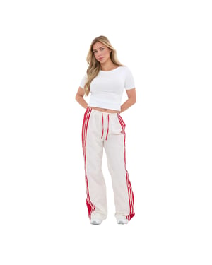 I Saw It First Joggingbroek met zijstrepen en een relaxte pasvorm voor dames (Wit)