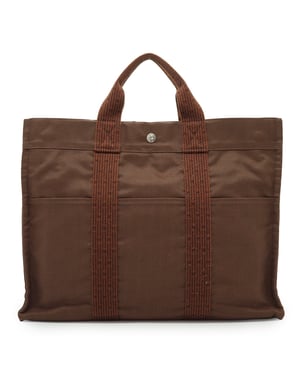 Hermes Vintage stoffen schoudertas Herline
