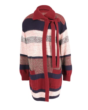 Chloé Gestreepte Cardigan in Multicolor Mohair