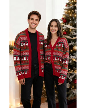 TRENDYOL MAN Heren Meerkleurig Kerst Lang Regular fit Vesten