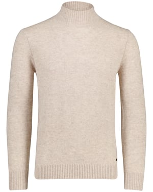 beige Born with Appetite Gregg mock trui