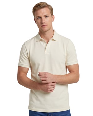 Gant polo creme Sunfaded SS Polo effen 3 knoops