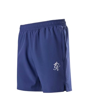 Gym King Hardloopshorts met logo voor heren (Oxford Blauw)