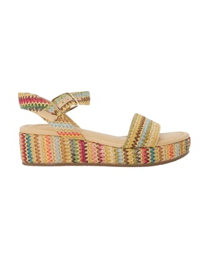 Dune London Lazer-sandalen met open teen en plateauzool voor dames (Veelkleurig)