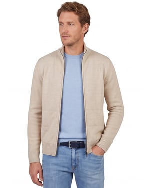 Gentiluomo vest scheerwol beige