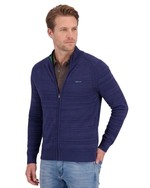 vest NZA blauw katoen