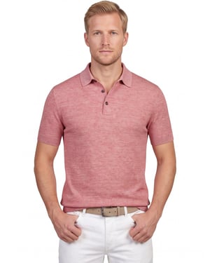 Polo Barbour Boston rood korte mouw normale fit