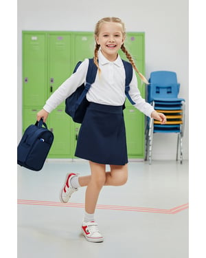 TRENDYOLKIDS Meisjes Donkerblauw Effen Kort / Mini Basic A-lijn Rokken