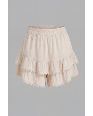 TRENDYOLMİLLA Dames Wit Effen Kort / Mini Skort Rokken