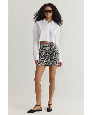 TRENDYOLMİLLA Dames Meerkleurig Effen Kort / Mini Kokerrok- rok Kokerrok- rok Rokken