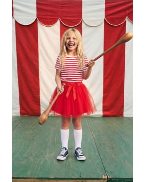 TRENDYOLKIDS Meisjes Rood Effen Kort / Mini Basic A-lijn Rokken