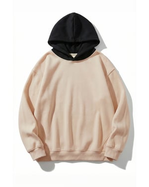TRENDYOL MAN Heren Beige Slogan Lang Oversized Sweatshirts