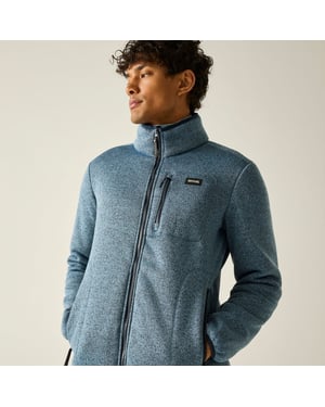Regatta Heren Barlee Marl Full Zip Fleecejack (Grijs luchtspiegeling)