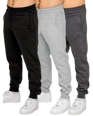 Kruze | 3-Pack Heren Fleece Joggingbroeken