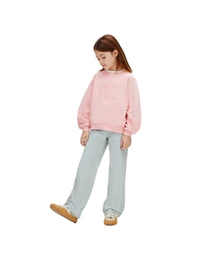Calvin Klein Relaxed Fit Sweatshirt voor kinderen/Kinderen (Roze)