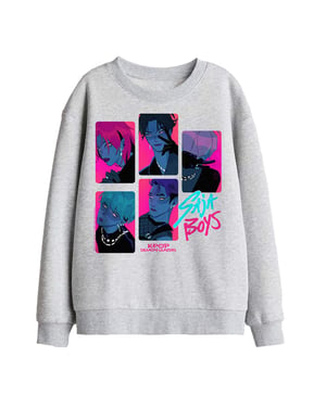 K-Pop Demon Hunters Saja Boys Demons-sweatshirt voor kinderen/jongens (Atletische Heide)