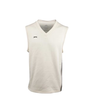 Slazenger Polyester vest met logo voor kinderen (Crème)